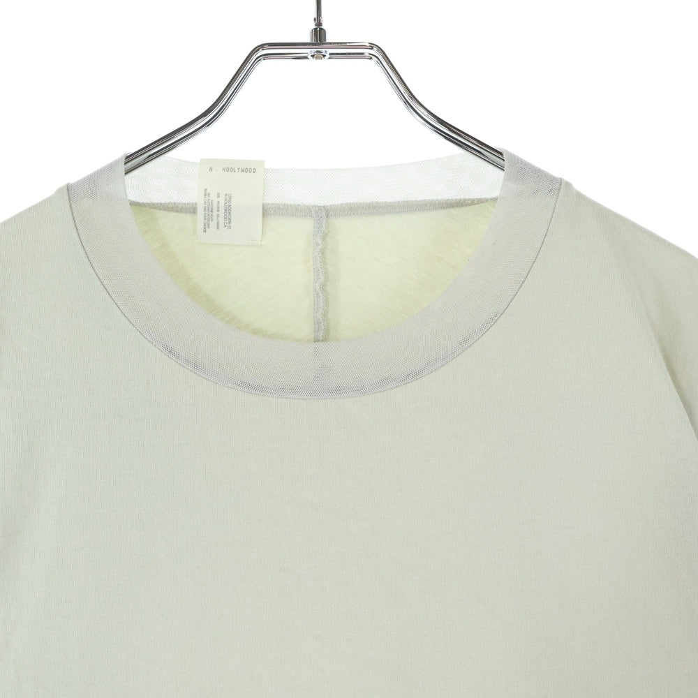 N.HOOLYWOOD(エヌハリウッド) RANDOM TUCKED CREW NECK T-SHIRT ランダム タック クルーネック 半袖Tシャツ グリーン 1201-CS20-020