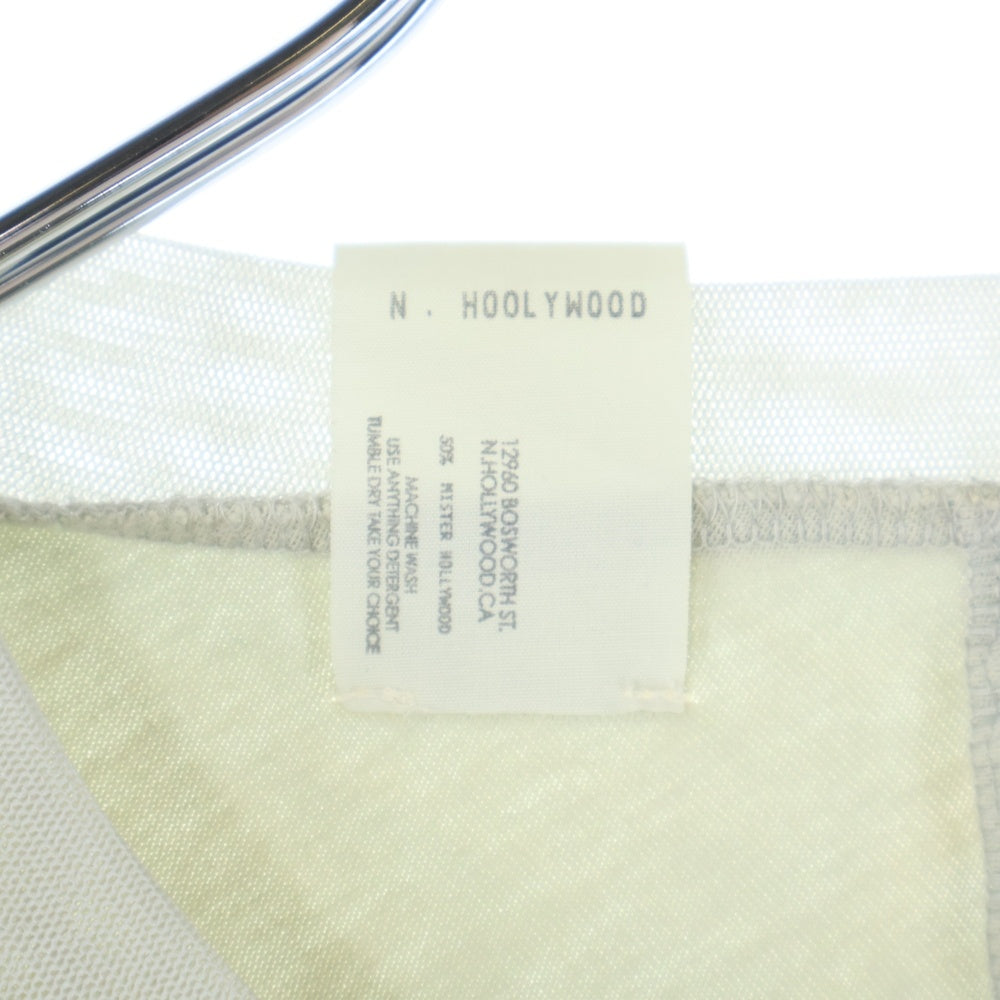 N.HOOLYWOOD(エヌハリウッド) RANDOM TUCKED CREW NECK T-SHIRT ランダム タック クルーネック 半袖Tシャツ グリーン 1201-CS20-020