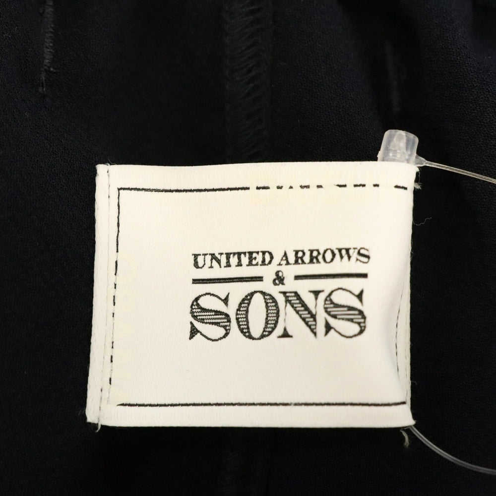 UNITED ARROWS & SONS(ユナイテッドアローズ アンド サンズ) DAISUKE OBANA PE WIDE PANTS ダイスケ オバナ ワイド ドローストリング イージーパンツ ブラック 5514-299-0489