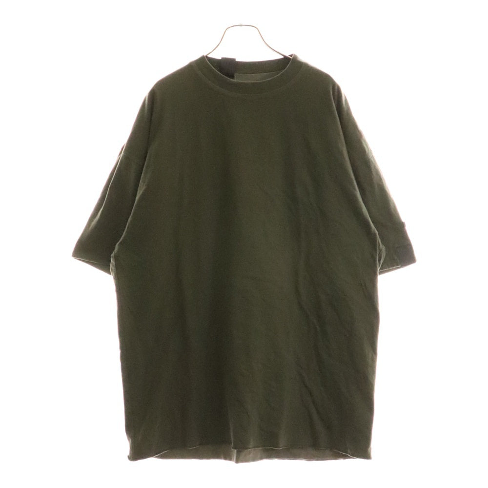 N.HOOLYWOOD(エヌハリウッド) 22SS アームロゴ レイヤードデザイン クルーネック カッソー 半袖Tシャツ グリーン 2212-CS08-017