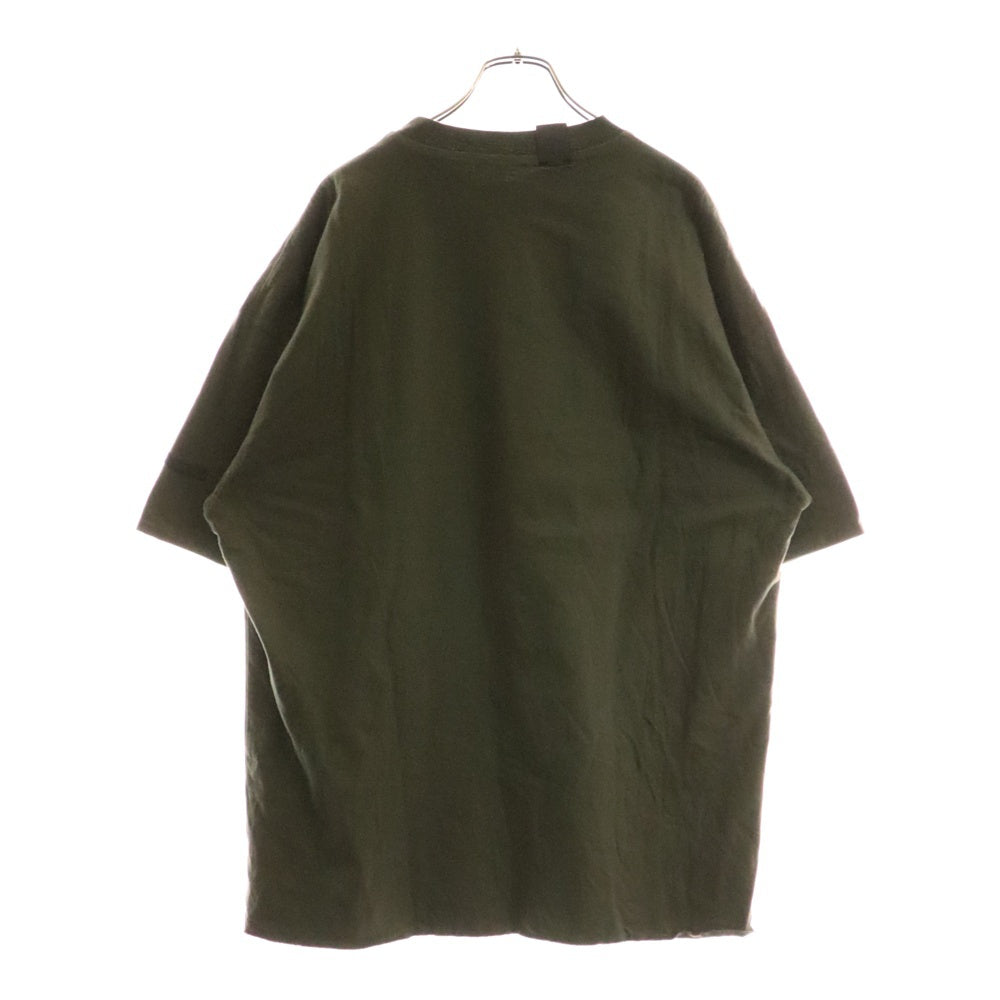 N.HOOLYWOOD(エヌハリウッド) 22SS アームロゴ レイヤードデザイン クルーネック カッソー 半袖Tシャツ グリーン 2212-CS08-017