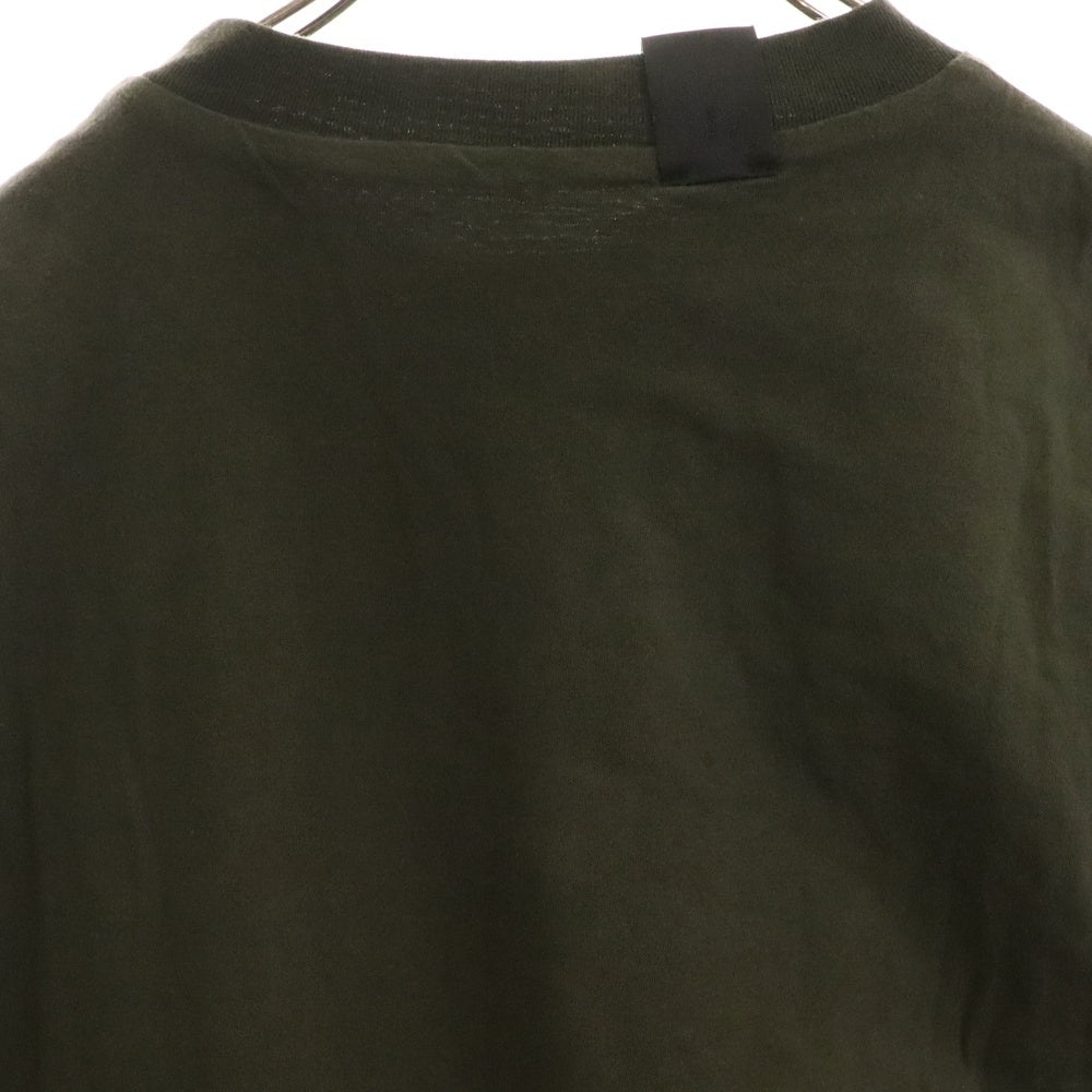 N.HOOLYWOOD(エヌハリウッド) 22SS アームロゴ レイヤードデザイン クルーネック カッソー 半袖Tシャツ グリーン 2212-CS08-017