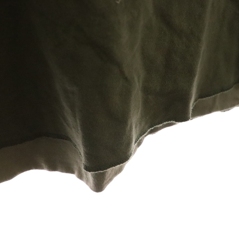 N.HOOLYWOOD(エヌハリウッド) 22SS アームロゴ レイヤードデザイン クルーネック カッソー 半袖Tシャツ グリーン 2212-CS08-017