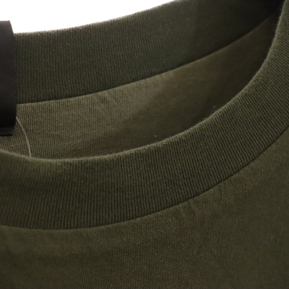 N.HOOLYWOOD(エヌハリウッド) 22SS アームロゴ レイヤードデザイン クルーネック カッソー 半袖Tシャツ グリーン 2212-CS08-017