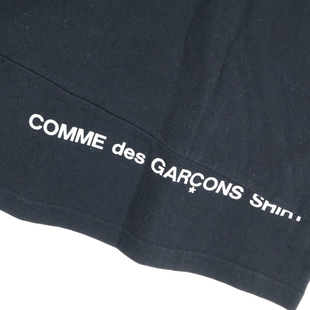 SUPREME(シュプリーム) 18AW × Comme des Garcons SHIRT Split Box Logo Tee コムデギャルソンシャツ ボックスロゴ クルーネック半袖Tシャツ カットソー ブラック