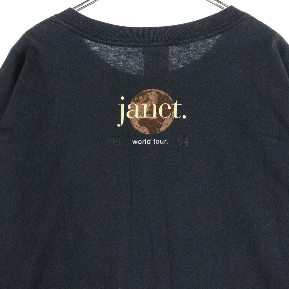 VINTAGE(ヴィンテージ) 90S VINTAGE Janet Jackson 93-94 World Tour ジャネットジャクソン ワールドツアー ヴィンテージ プリントTシャツ 半袖カットソー ブラック