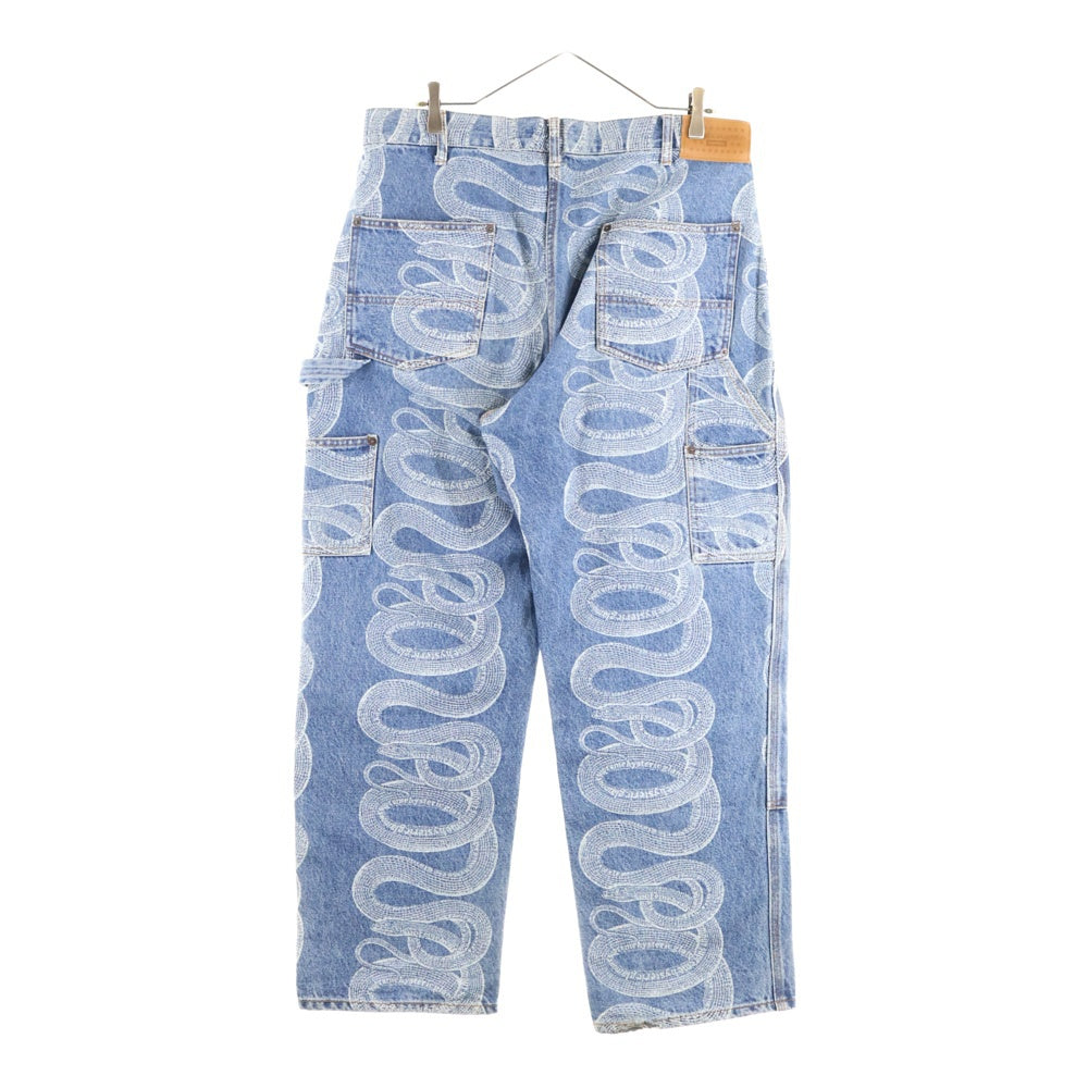 SUPREME(シュプリーム) 21SS × HYSTERIC GLAMOUR Snake Double Knee Denim Painter Pant ヒステリックグラマー スネーク ダブルニー デニム ペインター パンツ インディゴ