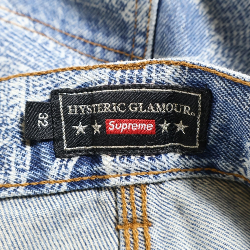 SUPREME(シュプリーム) 21SS × HYSTERIC GLAMOUR Snake Double Knee Denim Painter Pant ヒステリックグラマー スネーク ダブルニー デニム ペインター パンツ インディゴ