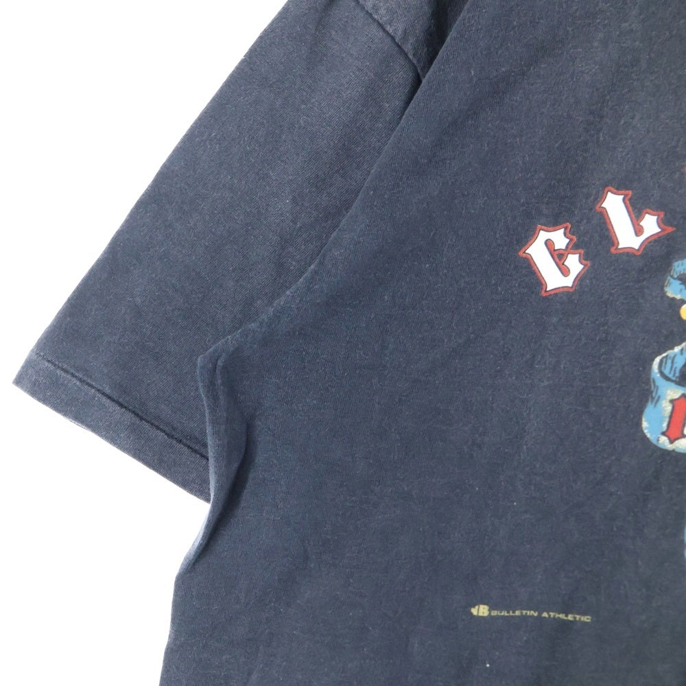VINTAGE(ヴィンテージ) 90S VINTAGE MLB Cleveland Indians クリーブランドインディアンズ ヴィンテージ プリントTシャツ 半袖カットソー ブラック