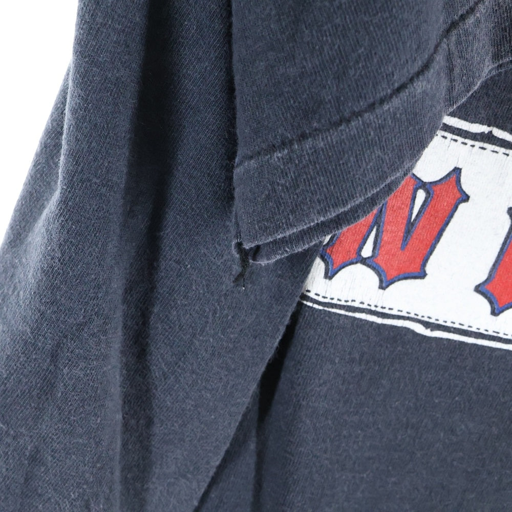 VINTAGE(ヴィンテージ) 90S VINTAGE MLB Cleveland Indians クリーブランドインディアンズ ヴィンテージ プリントTシャツ 半袖カットソー ブラック