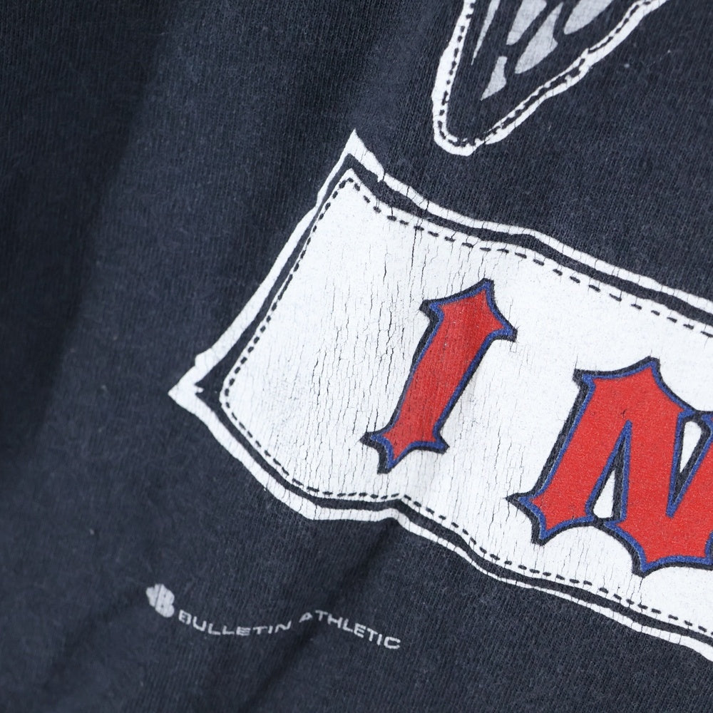 VINTAGE(ヴィンテージ) 90S VINTAGE MLB Cleveland Indians クリーブランドインディアンズ ヴィンテージ プリントTシャツ 半袖カットソー ブラック