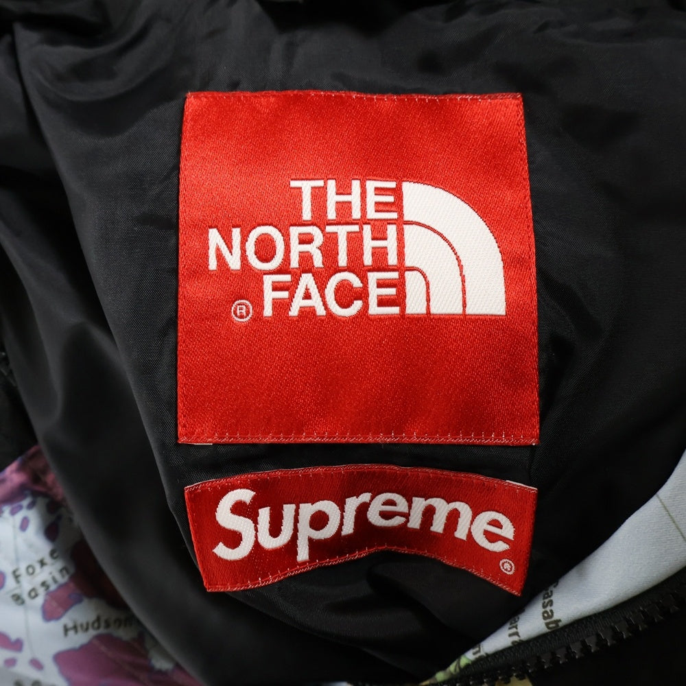 SUPREME(シュプリーム) 14SS ×THE NORTH FACE Expeditions Coaches Jacket MAP ザノースフェイス エクスペディションコーチジャケット 国旗 地図 マップ マルチ