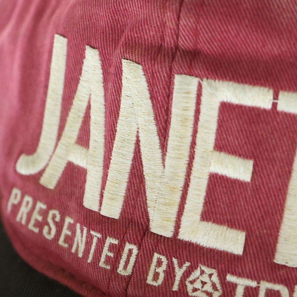 VINTAGE(ヴィンテージ) 90S VINTAGE Janet Jackson 1998 the Velvet ROPE ヴィンテージ ジャネットジャクソン ザ ベルベット ロープ ツアー 6パネル キャップ 帽子 レッド
