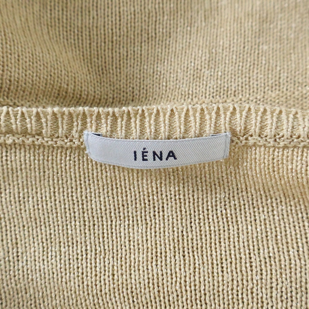 IENA(イエナ) ミドルゲージニット 半袖Tシャツ カットソー12-080-900-4030-2-0 ベージュ レディース