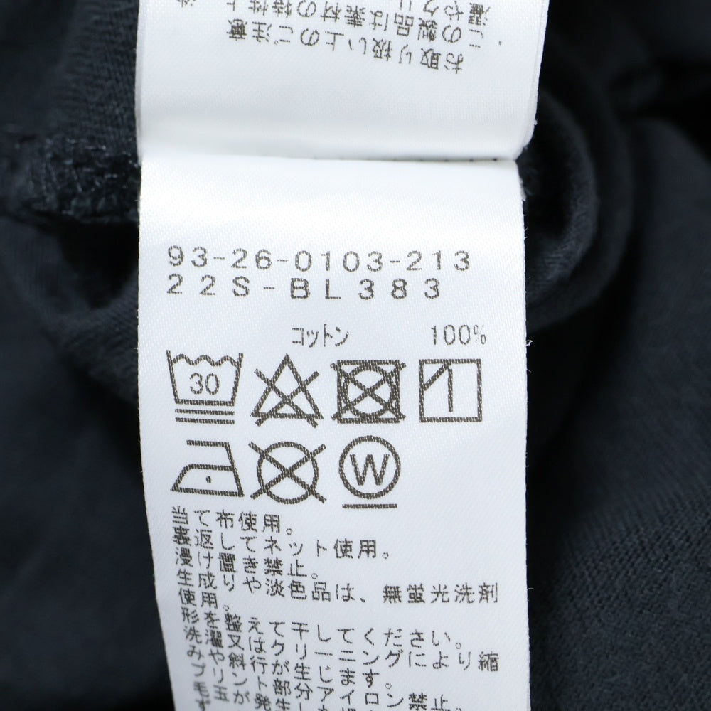 B:MING LIFE STORE by BEAMS(ビーミングライフストアバイビームス) フットボールプリントヨーク切り替え ロングワンピース カットソー ブラック 93-26-0103-213 レディース