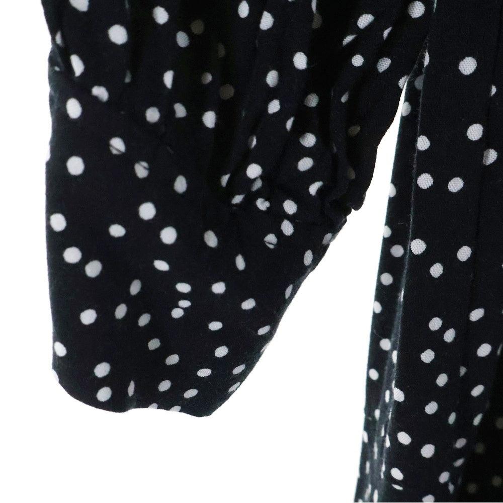 UNITED ARROWS green label relaxing(グリーンレーベル リラクシング) ドット柄 ロングワンピース ブラック3626-699-3022 レディース