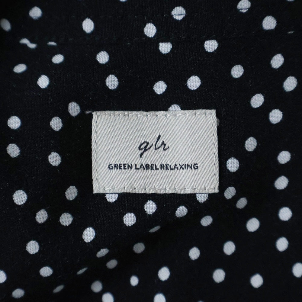 UNITED ARROWS green label relaxing(グリーンレーベル リラクシング) ドット柄 ロングワンピース ブラック3626-699-3022 レディース