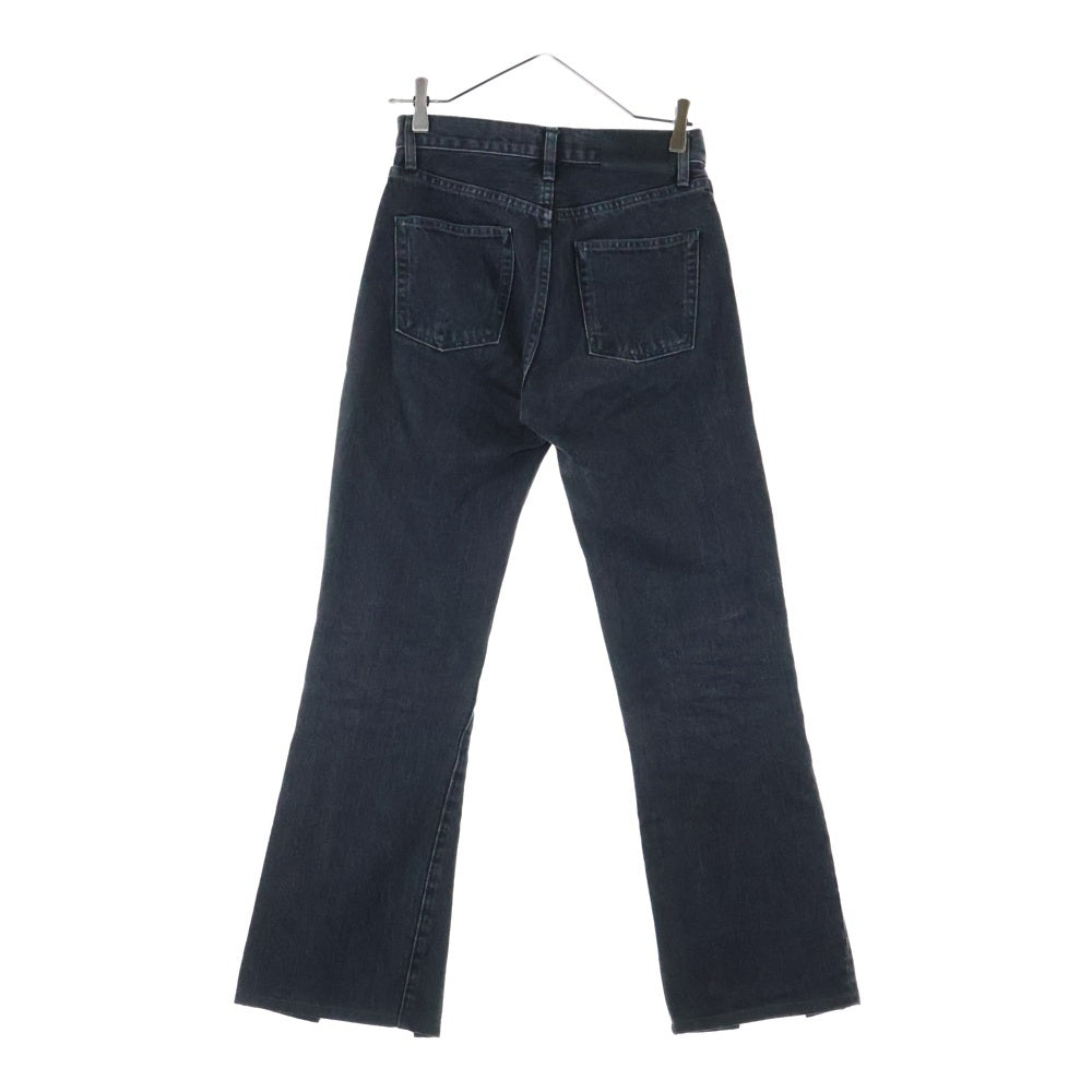 JOHN LAWRENCE SULLIVAN(ジョンローレンスサリバン) WOMENS WASHED DENIM SLITTED PANTS ウィメンズ ウォッシュド スリットデニムパンツ ブラック JLSW-35