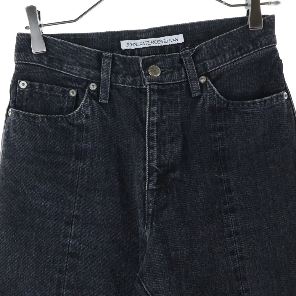 JOHN LAWRENCE SULLIVAN(ジョンローレンスサリバン) WOMENS WASHED DENIM SLITTED PANTS ウィメンズ ウォッシュド スリットデニムパンツ ブラック JLSW-35