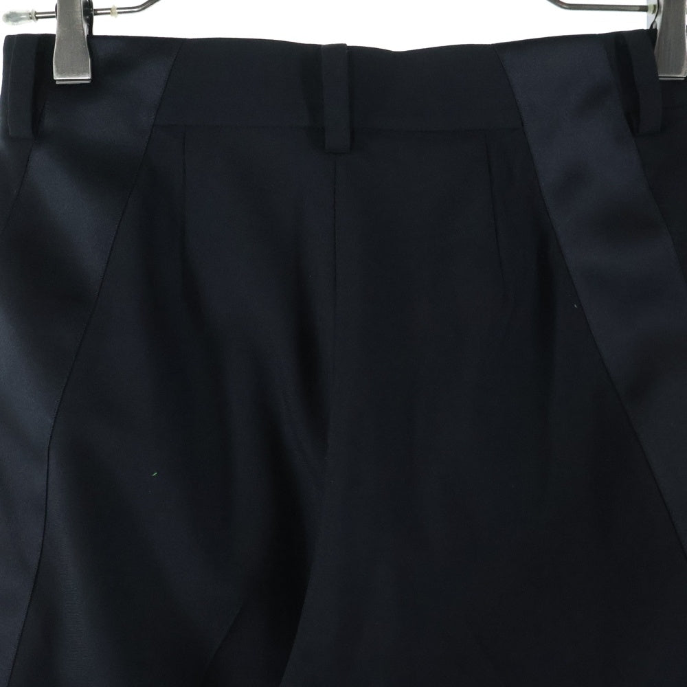 Sacai(サカイ) ウール混 サイドライン フレアスラックス パンツ ブラック 23-06624