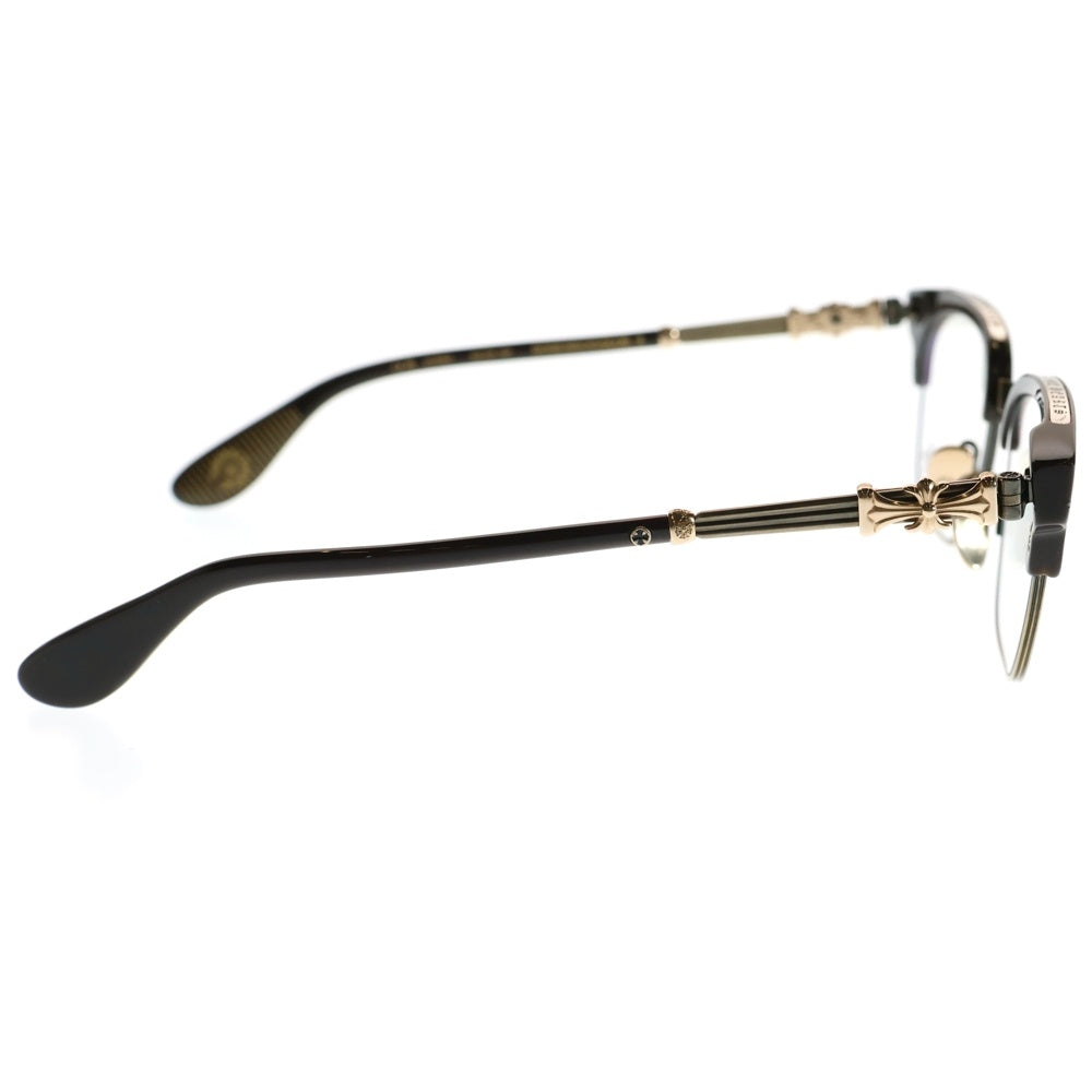 CHROME HEARTS(クロムハーツ) BONENNOISSEUR II ボネンノイズ テンプルCHクロス ウェリントンサングラス メガネ ブラウン