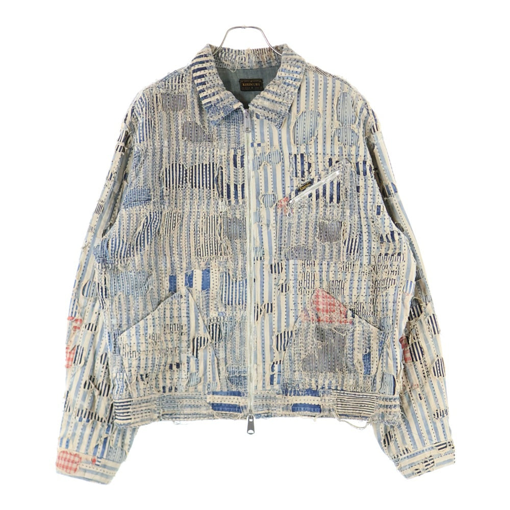 KAPITAL(キャピタル) 25SS LIBERTY BORO ZIP UP リバティ ボロ パッチワーク ジップアップジャケット インディゴ EK-1756LJ