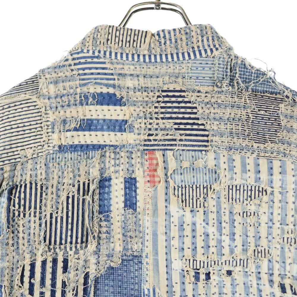 KAPITAL(キャピタル) 25SS LIBERTY BORO ZIP UP リバティ ボロ パッチワーク ジップアップジャケット インディゴ EK-1756LJ