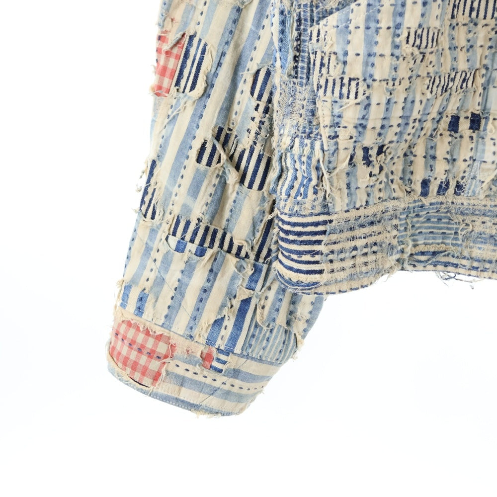 KAPITAL(キャピタル) 25SS LIBERTY BORO ZIP UP リバティ ボロ パッチワーク ジップアップジャケット インディゴ EK-1756LJ