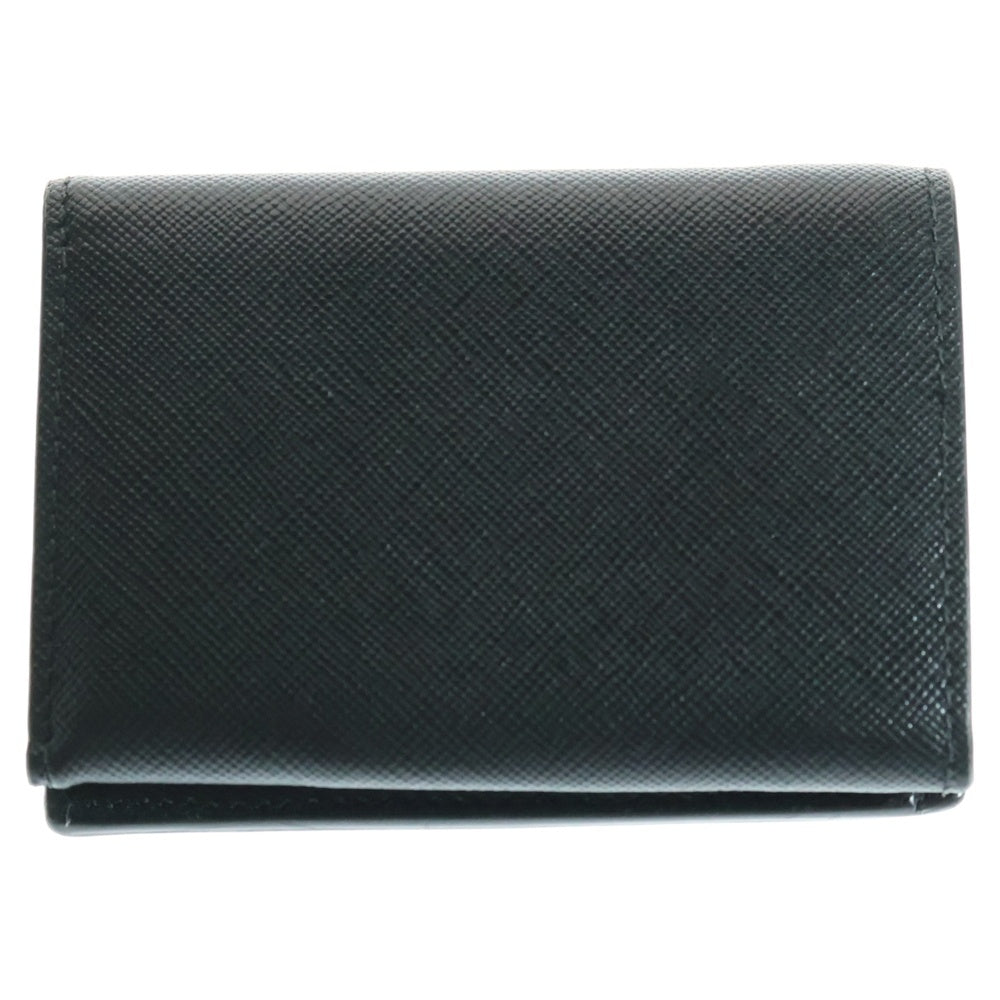 MARNI(マルニ) フロントロゴ レザー 三つ折り コンパクトウォレット 財布 ブラック PFMOW02U07