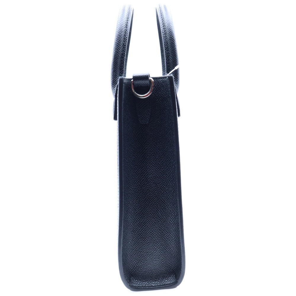 BURBERRY(バーバリー) MINI VERTICAL TOTE ミニヴァーティカルトート TBロゴ レザー 2WAY ショルダーバッグ ブラック 8068476