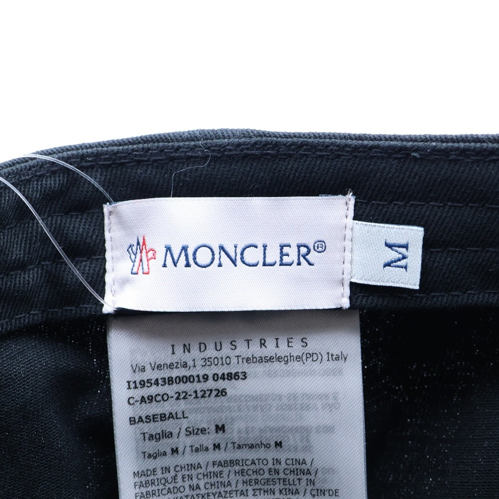 MONCLER(モンクレール) 23SS BERRETTO BASEBALL CAP ベレット ベースボールキャップ 帽子 ブラック I19543B00019 04863