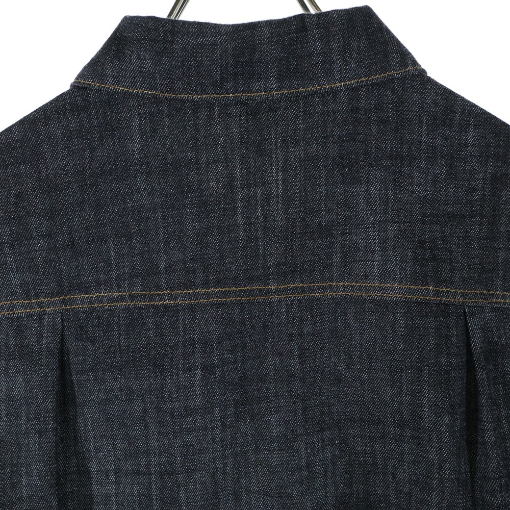 Y's(ワイズ) 8OZ DENIM TUCKED DENIM JACKET 8オンス タックド デニムジャケット ブラック レディース YT-Y02-028