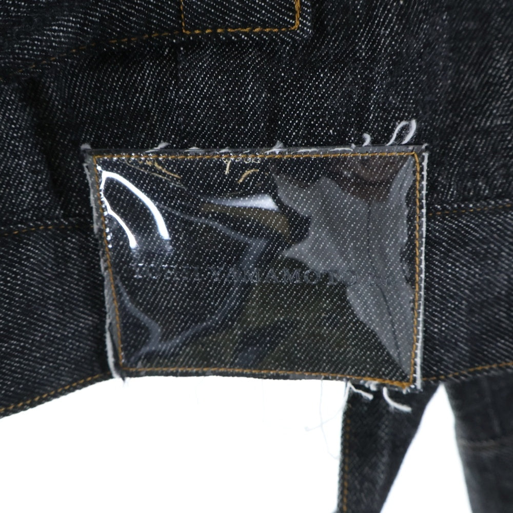 Y's(ワイズ) 8OZ DENIM TUCKED DENIM JACKET 8オンス タックド デニムジャケット ブラック レディース YT-Y02-028