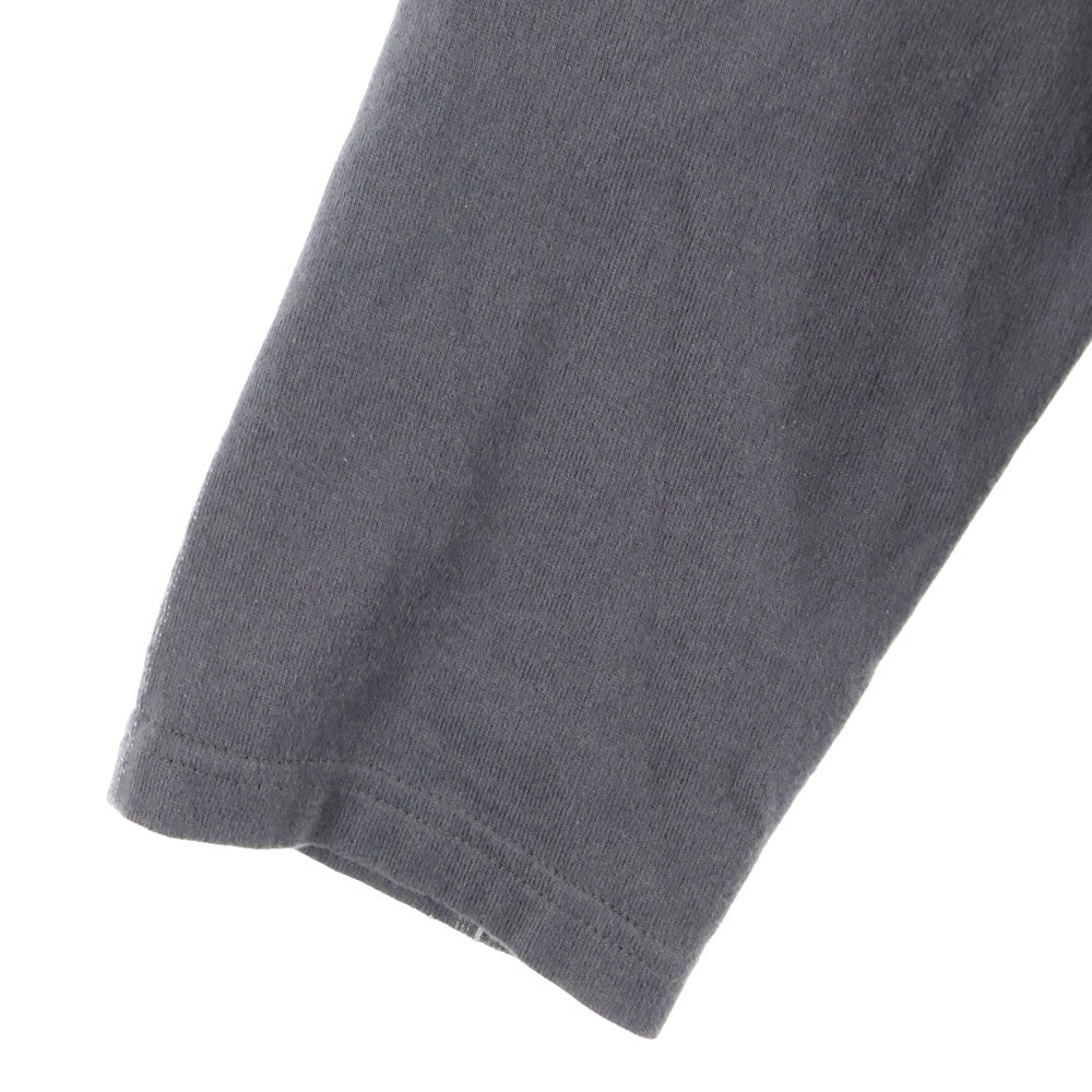 KAPITAL(キャピタル) オルテガ天竺 クルーネック ロングスリーブカットソー Tシャツ チャコールグレー K2409LC042