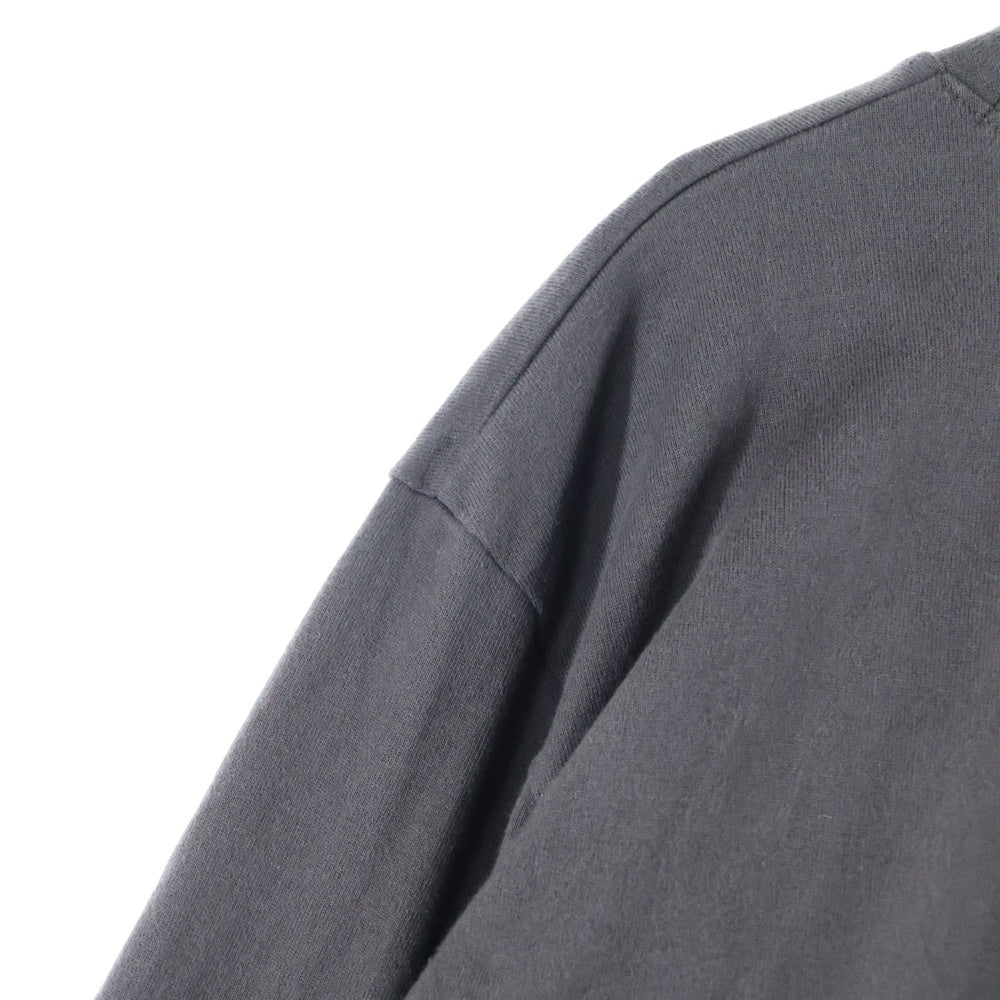 KAPITAL(キャピタル) オルテガ天竺 クルーネック ロングスリーブカットソー Tシャツ チャコールグレー K2409LC042