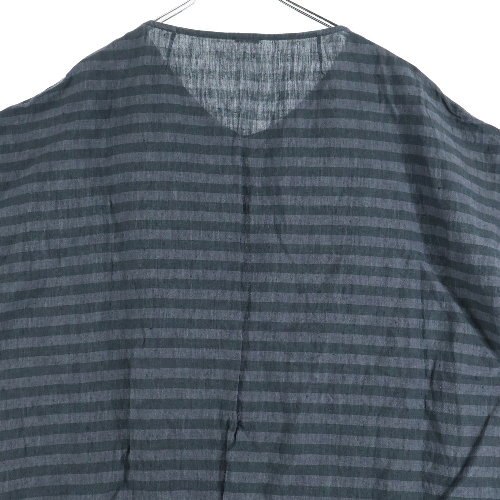 APUNTO B(アプントビー) ボーダー柄 ショートスリーブ ワンピース ドレス レディース ブラック/グレー IT-155