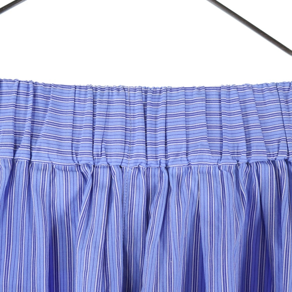 Gymphlex(ジムフレックス) ストライプ柄 ボタンロングスカート レディース ブルー 19S-KW-001