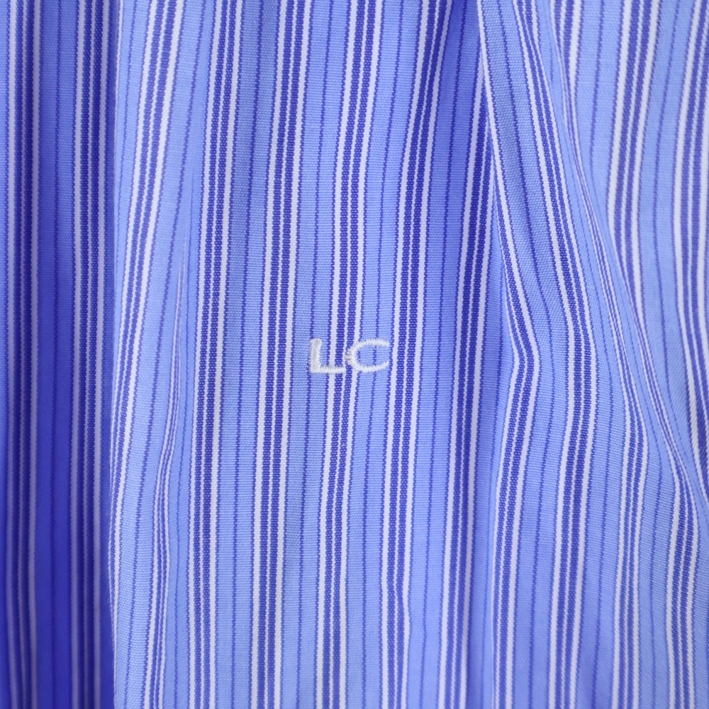 Gymphlex(ジムフレックス) ストライプ柄 ボタンロングスカート レディース ブルー 19S-KW-001