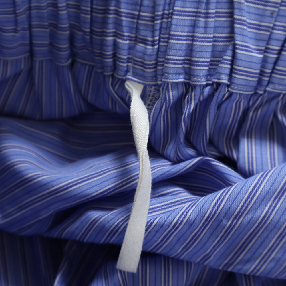 Gymphlex(ジムフレックス) ストライプ柄 ボタンロングスカート レディース ブルー 19S-KW-001