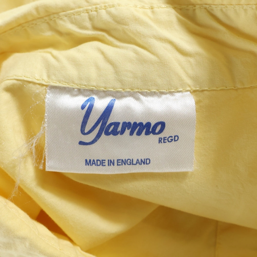 yarmo(ヤーモ) コットン オーバーサイズ 長袖シャツ イエロー YAR-21AW S11 C