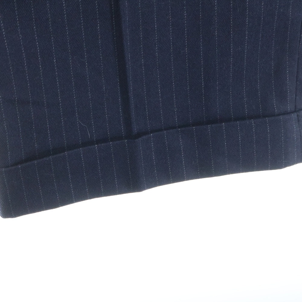 FARAH(ファーラー) ストライプ レーヨン混 ストレートスラックスパンツ ネイビー FR0202-M4018