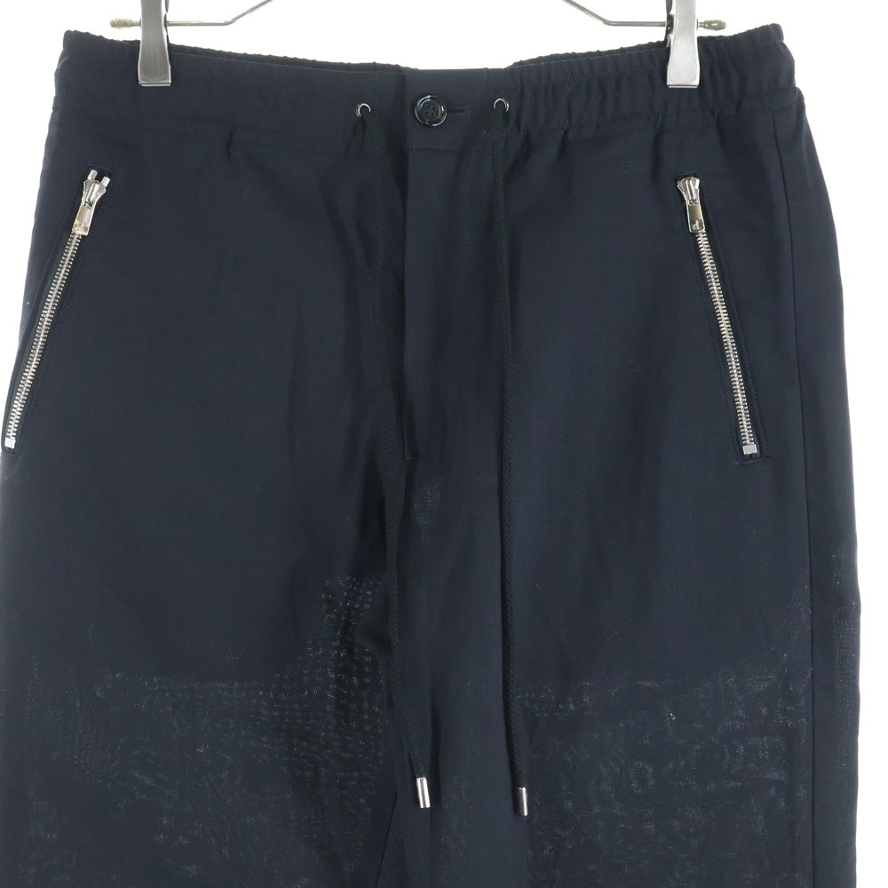 KNOTT(ノット) ウール イージーテーパードパンツ ブラック