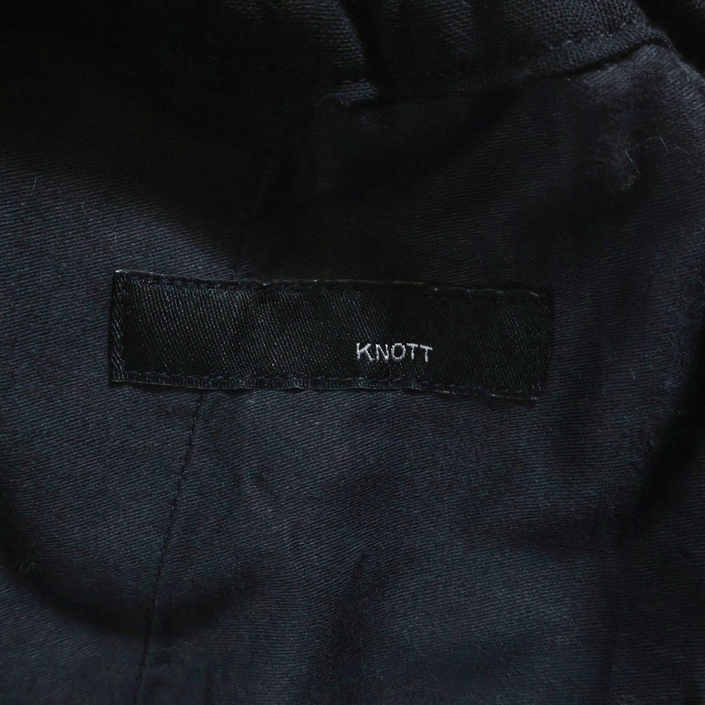 KNOTT(ノット) ウール イージーテーパードパンツ ブラック
