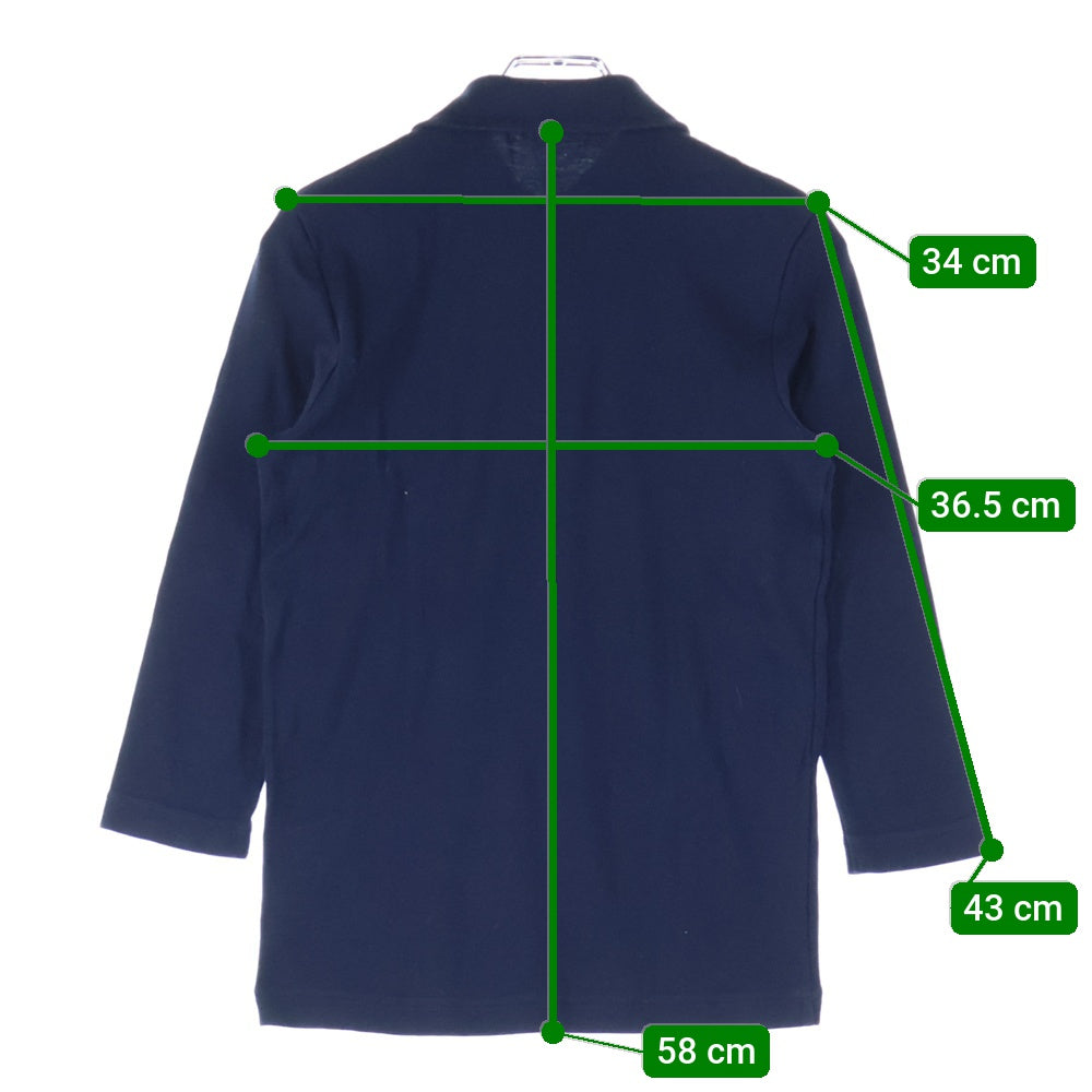 SUNSPEL(サンスペル) 2ボタン ロングスリーブ 長袖ポロシャツ レディース ネイビー 11S-AG-009