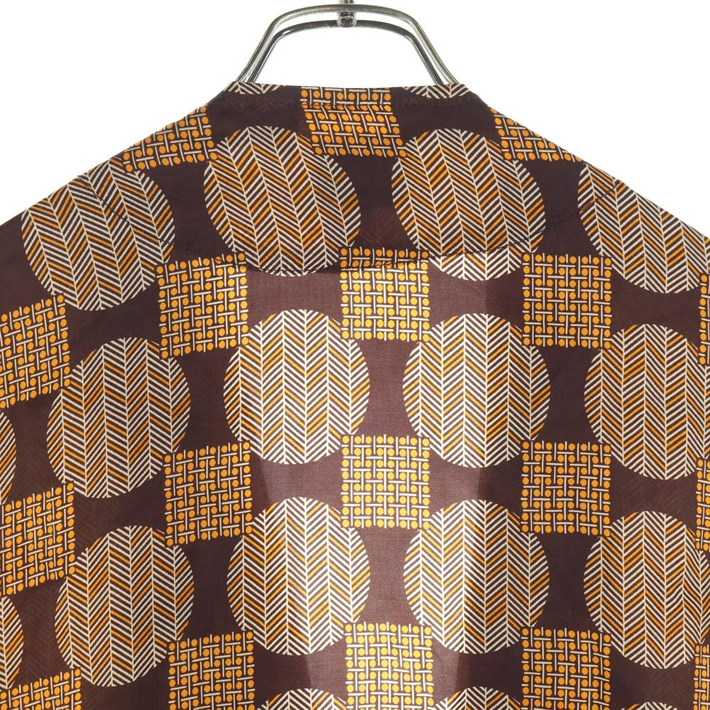 Needles(ニードルス) V NECK ROBE CUPRA SATEEN ブイネック ローブ キュプラ サテンガウンコート ブラウン EJ062