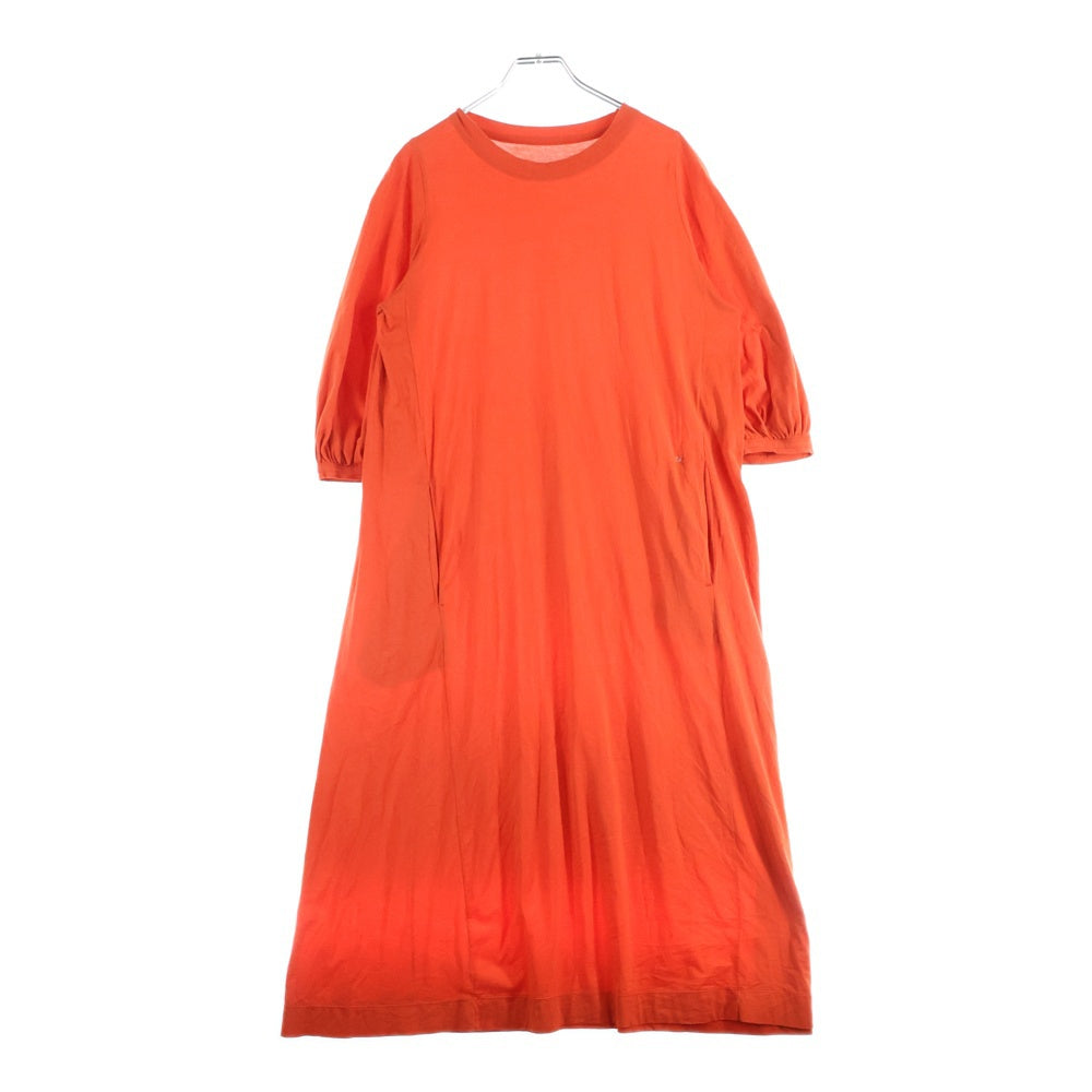 45RPM(フォーティーファイブアールピーエム) クルーネック半袖ワンピース ドレス カットソー レディース オレンジ