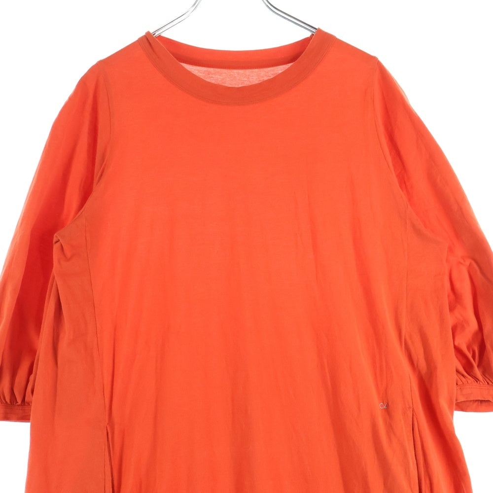 45RPM(フォーティーファイブアールピーエム) クルーネック半袖ワンピース ドレス カットソー レディース オレンジ