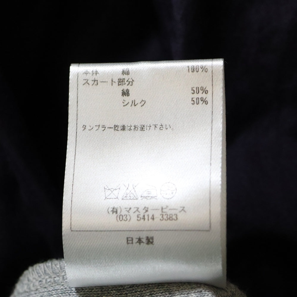 SCYE(サイ) ドッキング 半袖ワンピース ドレス カットソー レディース グレー/ネイビー 1217-21113