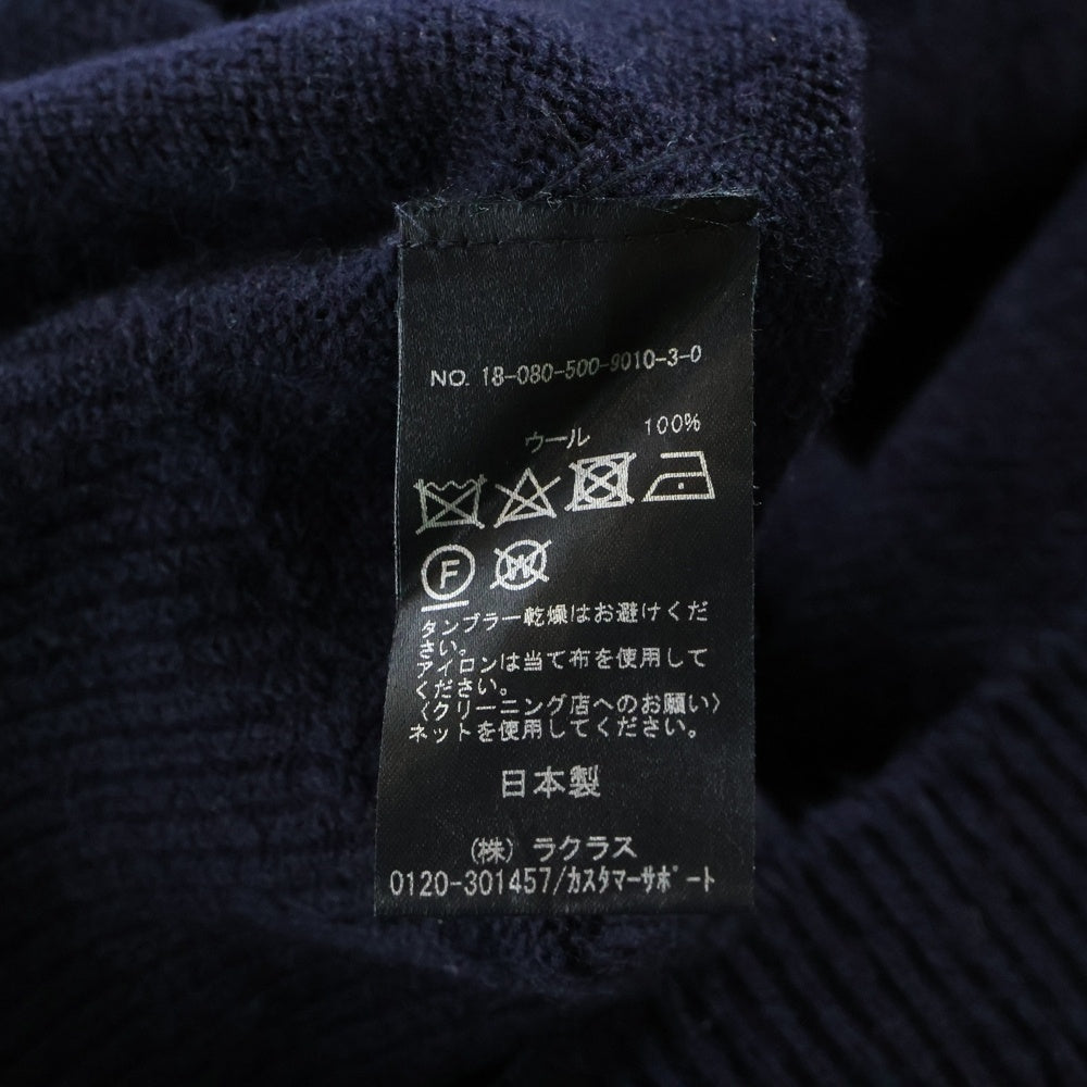 NO BRAND(ノーブランド) L'EFFRONTEE (レフロンテ) ウール タートルニットセーターワンピース ドレス レディース ネイビー 18-080-500-9010-3-0