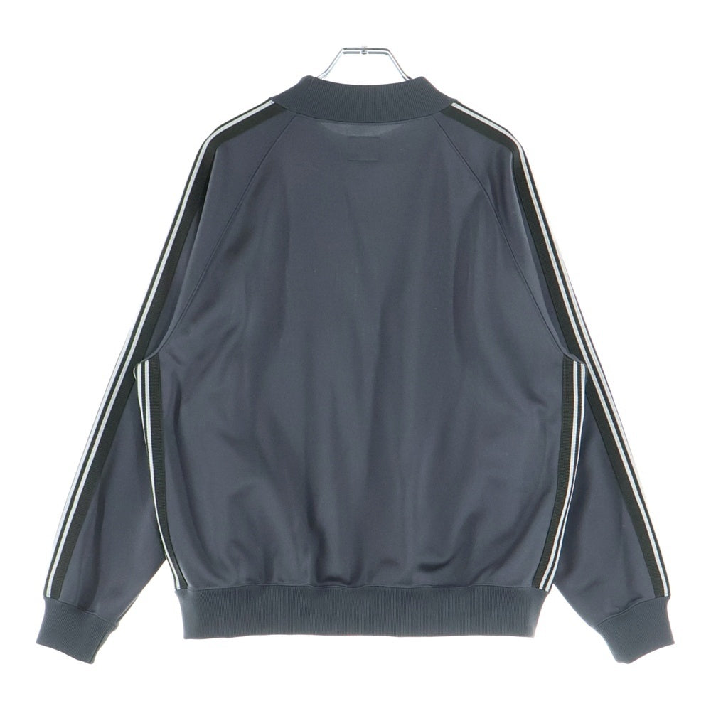 Needles(ニードルス) ×BEAMS BOY ビームスボーイ フロント刺繍 モックネックスウェットトレーナー グレー LQ360